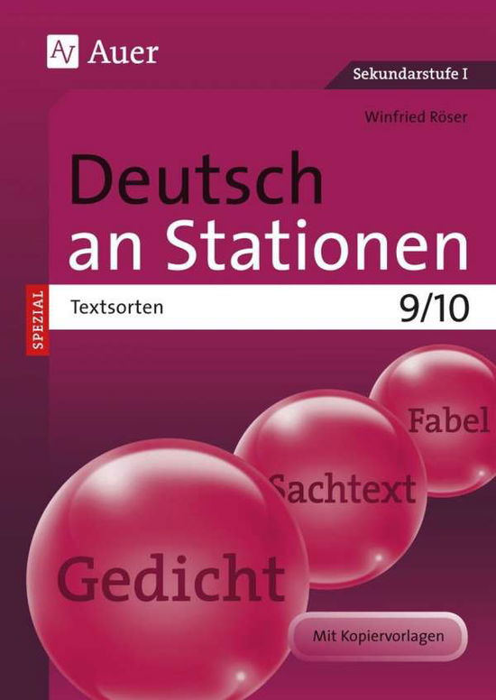 Cover for Röser · Deutsch an Stat.SPEZ.Text.Kl.9/10 (Buch)