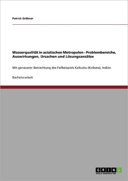 Cover for Gräbner · Wasserqualität in asiatischen M (Bog)
