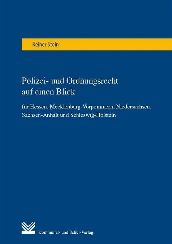 Cover for Stein · Polizei- und Ordnungsrecht auf ei (Buch)