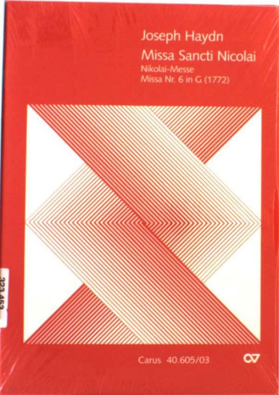 Cover for Haydn · Missa Sancti Nicol.KA.CV40.605/03 (Buch)