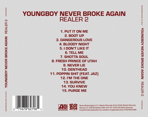 Cover for Youngboy Never Broke Again · Realer 2 (CD) (2022)