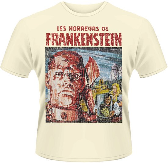 Cover for Horror · Horror of Frankenstein Off-white (T-shirt) [size S] (2013)