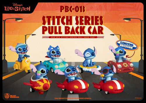 Lilo & Stitch Pbc-013 Stitch Ser Pull Back Car 6pc - Beast Kingdom - Gadżety -  - 4711203446965 - 28 października 2022