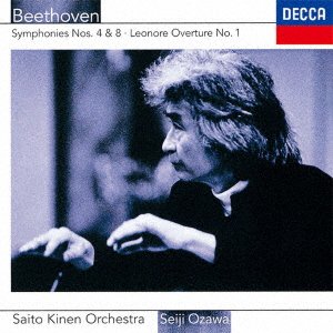 Cover for Beethoven / Ozawa,seiji · Beethoven: Symphonies 4 &amp; 8 / Leonore Overture 1 (CD) (2020)