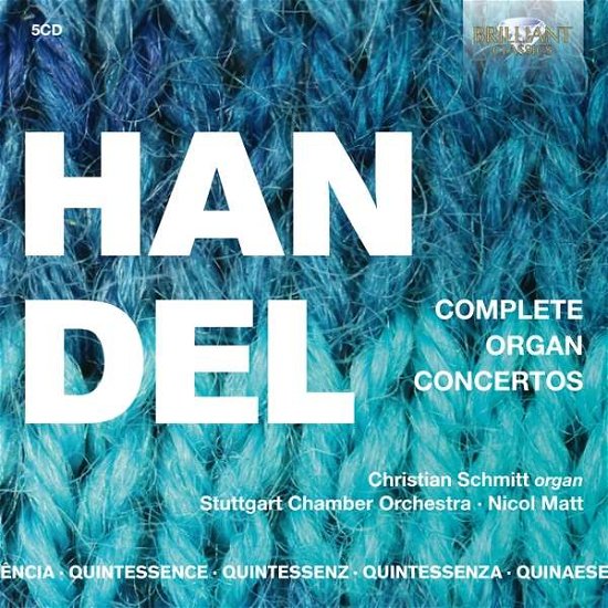 Cover for Christian Schmitt · Handel: Complete Organ Concertos (CD) (2021)
