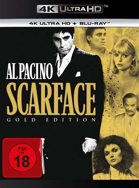 Cover for Al Pacino,michelle Pfeiffer,steven Bauer · Scarface (1983)-gold Edition (4K UHD Blu-ray) (2019)