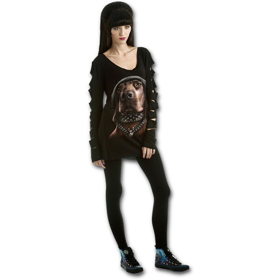 Spiral: Dawg: Slashed Sleeve Boatneck (Maglia Manica Lunga Donna Tg. M) - Spiral - Other -  - 5055800609965 - 