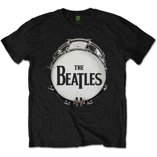 The Beatles Unisex T-Shirt: Original Drum Skin - The Beatles - Fanituote - Apple Corps - Apparel - 5055979938965 - 