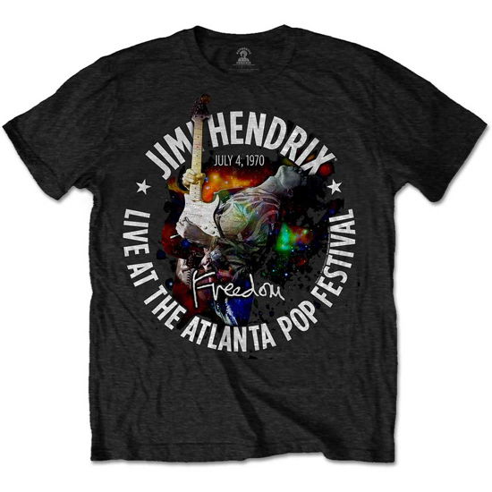 Jimi Hendrix Unisex T-Shirt: Atlanta Pop Festival 1970 - The Jimi Hendrix Experience - Fanituote - Bravado - 5055979967965 - 
