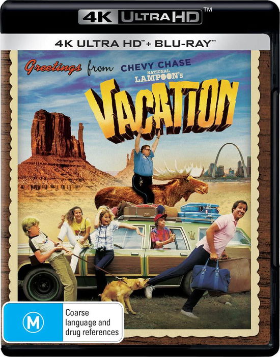 Cover for Quaid, Randy, Hall, Anthony Michael, Candy, John, Chase, Chevy, Coca, Imogene, Dangelo, Beverly, Barron, Dana, Brinkley, Christie, Hughes, John · National Lampoon's Vacation (4k / Blu-ray) (Blu-ray) (2023)