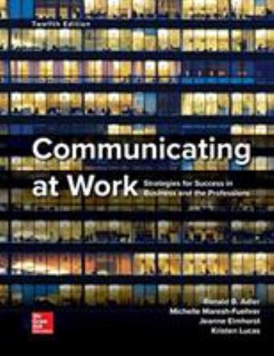 Cover for Adler · Communicating at Work Prins Pract 12e (N/A) (2018)