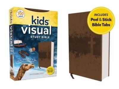 Cover for Zondervan Publishing Company · NIV, Kids' Visual Study Bible, Leathersoft, Bronze, Full Color Interior, Peel / Stick Bible Tabs (Book) (2023)