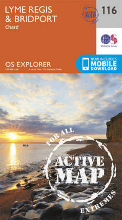 Ordnance Survey · Lyme Regis and Bridport - OS Explorer Active Map (Map) [September 2015 edition] (2015)