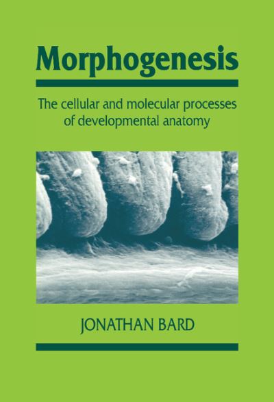 Cover for Bard, Jonathan (MRC Human Genetics Unit, Edinburgh) · Morphogenesis: The Cellular and Molecular Processes of Developmental Anatomy - Developmental and Cell Biology Series (Hardcover Book) (1990)