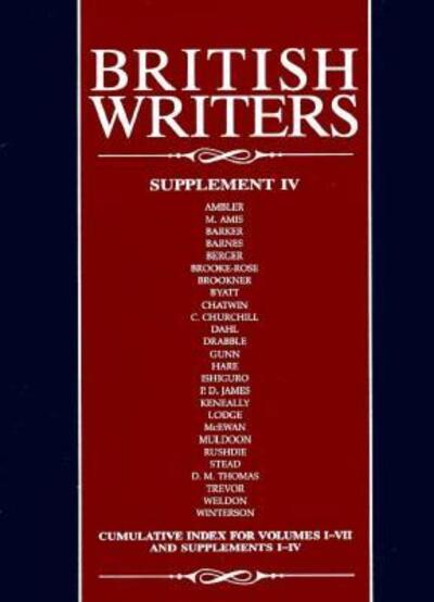 Cover for George Stade · British Writers: Supplement Iv (Hardcover Book) (1997)