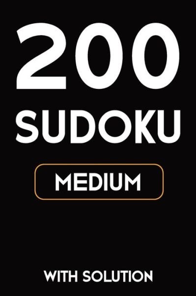 Cover for Tewebook Sudoku Puzzle · 200 Sudoku medium with solution (Pocketbok) (2019)
