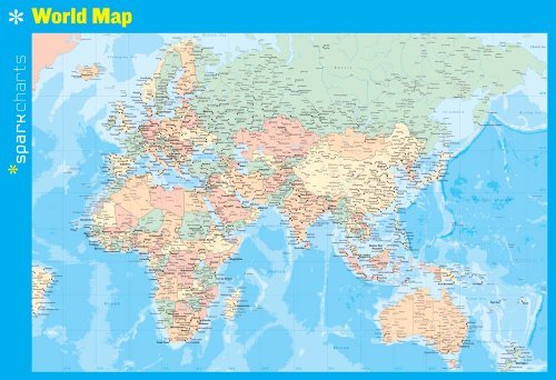 World Map Sparkcharts - Sparknotes - Böcker - SparkCharts - 9781411470965 - 3 juni 2014