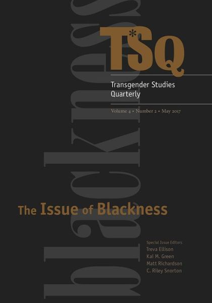 Cover for Susan Stryker · The Issue of Blackness (Paperback Book) (2017)