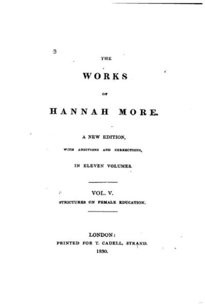 Cover for Hannah More · The Works of Hannah More - Vol. V (Paperback Book) (2016)