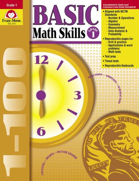 Cover for Jo Ellen Moore · Basic Math Skills, Grade 1 (Paperback Book) (2003)