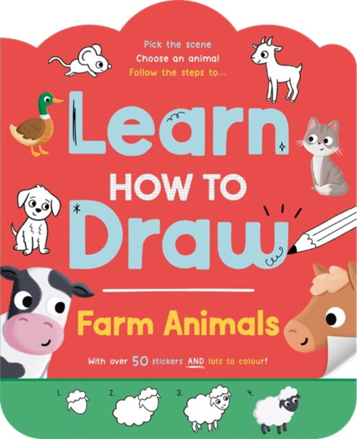 Cover for Igloo Books Ltd · Learn How to Draw: Farm Animals - Step-by-step guide to drawing for kids (Taschenbuch) (2025)