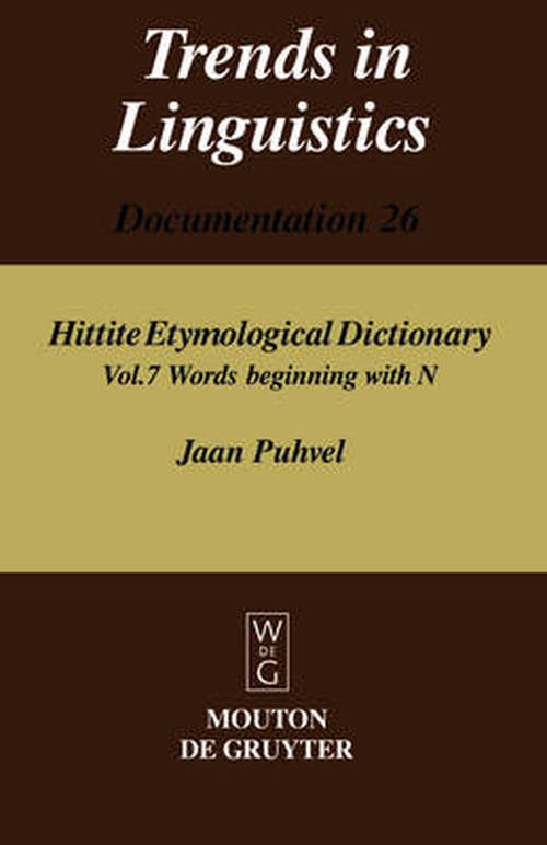 Cover for J. Puhvel · Hittite Etymol.Dictionary.07 (Book) [Bilingual edition] (2007)