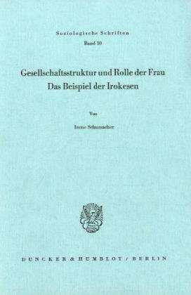 Cover for Schumacher · Gesellschaftsstruktur und Ro (Buch) (1972)