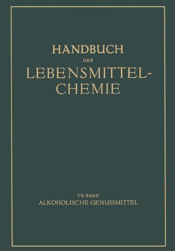 Cover for B Bleyer · Alkoholische Genussmittel - Handbuch Der Lebensmittelchemie (Paperback Bog) [1938 edition] (1938)
