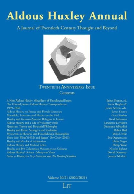 Cover for Lit Verlag · Aldous Huxley Annual: Volume 20/21 (2020/2021) - Aldous Huxley Annual (Paperback Book) (2023)