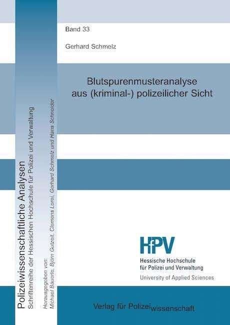 Cover for Schmelz · Blutspurenmusteranalyse aus (kr (Bok)