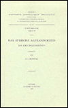 Cover for Gj Reinink · Das Syrische Alexanderlied. Syr. 196. (Corpus Scriptorum Christianorum Orientalium) (Paperback Bog) (1983)