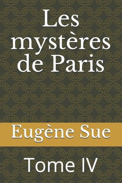 Cover for Eugene Sue · Les mysteres de Paris (Paperback Book) (2020)