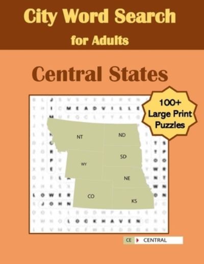 Cover for Donsjournals · City Word Search for Adults Central States (Paperback Book) (2020)