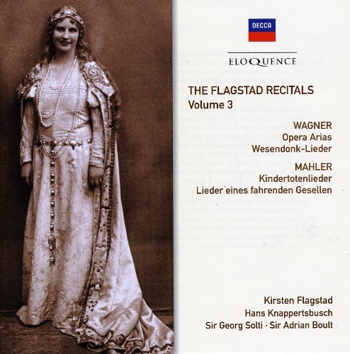 Cover for Kirsten Flagstad · Flagstad Recitals, VOL.3, The: WAGNER: Opera arias; Wesendonck Lieder; MAHLER: Li (CD) (2009)