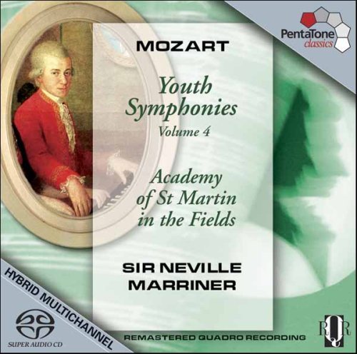 W.A. Mozart - Youth Symphonies Vol. 4 - Sir Neville Marriner / Academy St. Martin in the Fields - Muzyka - PENTATONE MUSIC - 0827949013966 - 1 października 2006