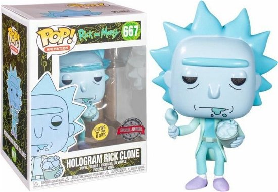 Cover for Funko Pop! Animation: · Rick &amp; Morty - Hologram Rick W/chicken (MERCH) (2021)