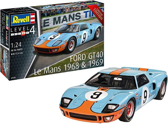 1/24 Ford Gt40 Le Mans 1968 (Plastic Kit) - Revell - Merchandise - H - 4009803076966 - 