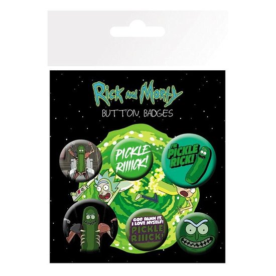Cover for Badgepacks · Button Set - Rick and Morty Pickle Rick (Toys) (2019)
