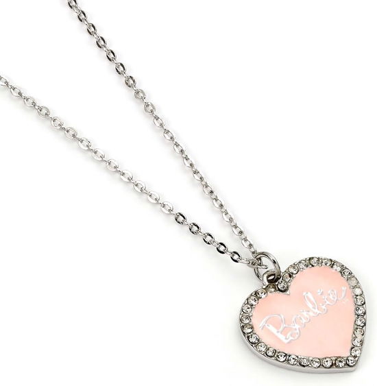 Cover for Barbie · Barbie Pink Enamel Heart Pendant Necklace With Crystal (MERCH) (2023)