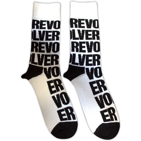 Cover for The Beatles · The Beatles Unisex Ankle Socks: Revolver Text Repeat (UK Size 7 - 11) (CLOTHES) [size M] (2024)