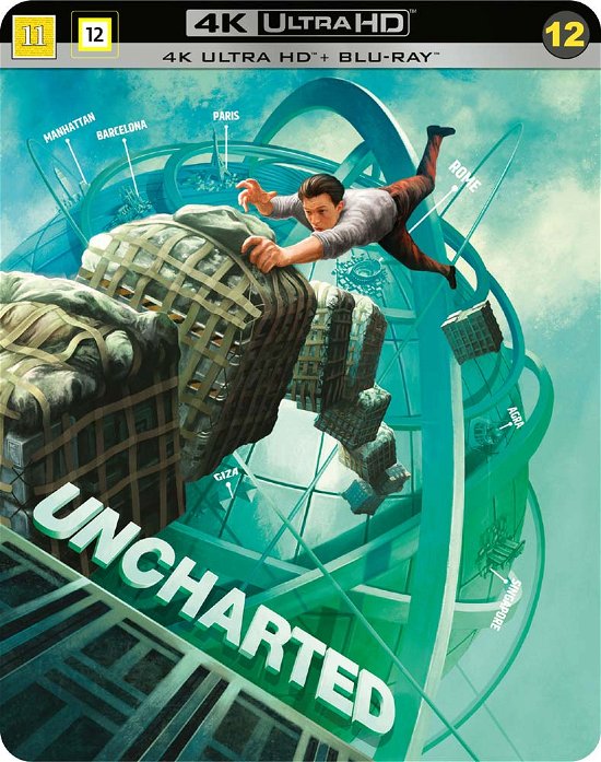 Cover for Uncharted Steelbook (4K UHD Blu-ray) (2022)