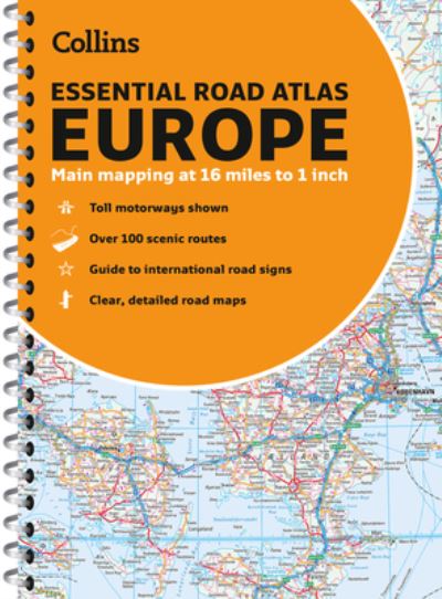 Cover for Collins Maps · Collins Essential Road Atlas Europe: A4 Paperback (Pocketbok) [New edition] (2022)