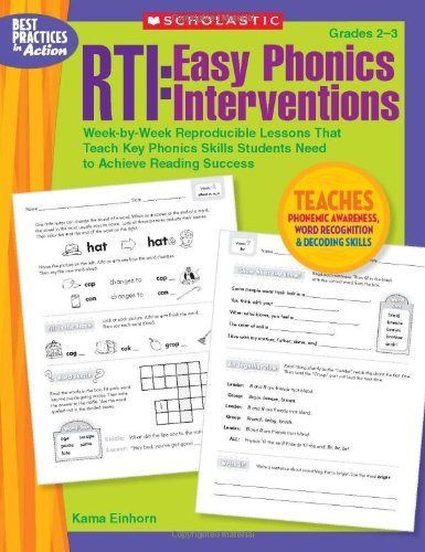 Cover for Kama Einhorn · Rti: Easy Phonics Interventions: Week-by-week Reproducible Lessons That Teach Key Phonics Skills Students Need to Achieve Reading Success (Taschenbuch) (2011)