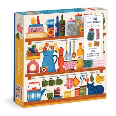 Cover for Galison · Kitchen Essentials 500 Piece Puzzle with Shaped Pieces (GAME) (2022)