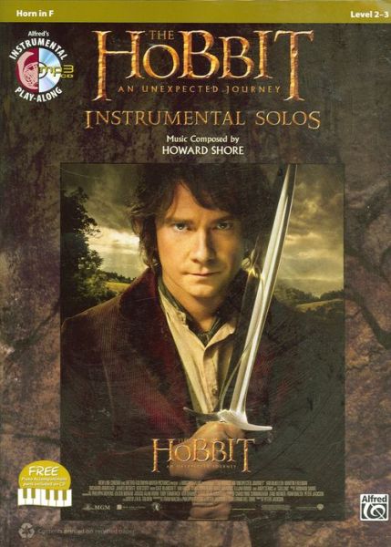 Cover for Howard Shore · The Hobbit -- an Unexpected Journey Instrumental Solos: Horn in F, Book &amp; CD (Pocketbok) (2013)