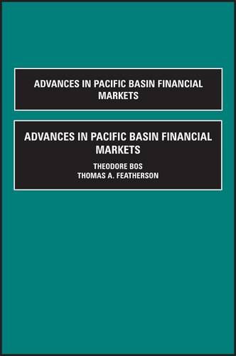 Cover for T. Bos · Advances in Pacific Basin Financial Markets - Advances in Pacific Basin Financial Markets (Hardcover Book) (1997)