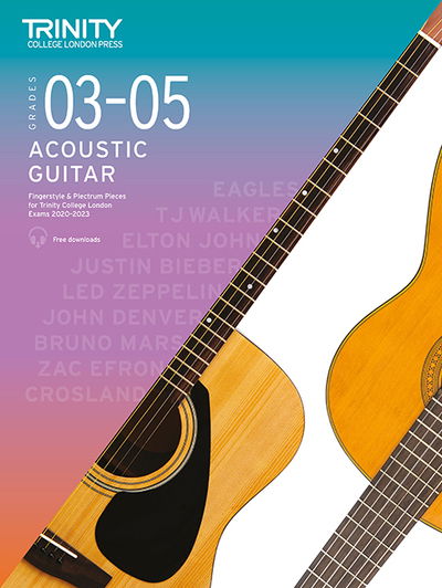Cover for Trinity College London · Trinity College London Acoustic Guitar Exam Pieces From 2020: Grades 3–5: Fingerstyle &amp; Plectrum Pieces for Trinity College London Exams 2020–2023 (Partitur) (2019)