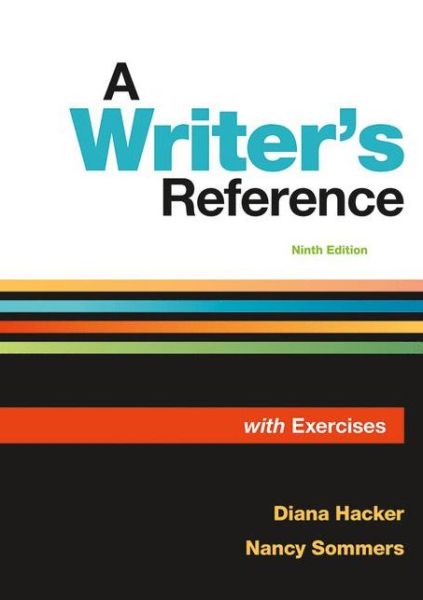 Cover for Diana Hacker · A Writer's Reference with Exercises (Spiral Book) [9th ed. 2018 edition] (2018)