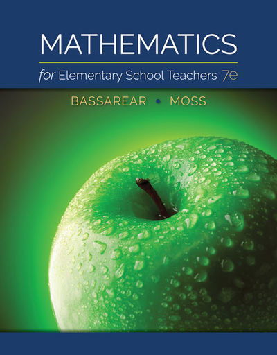 Cover for Bassarear, Tom (Keene State College) · Mathematics for Elementary School Teachers (Paperback Book) (2019)