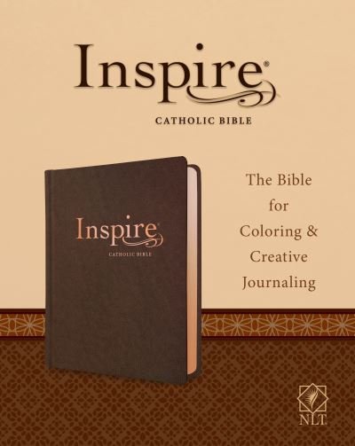 Cover for Tyndale · NLT Inspire Catholic Bible (LeatherLike, Dark Brown) (Læderbog) (2021)
